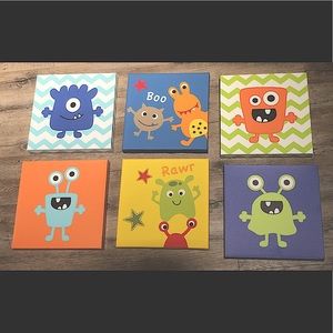 12” x 12” canvas wall art in excellent condition